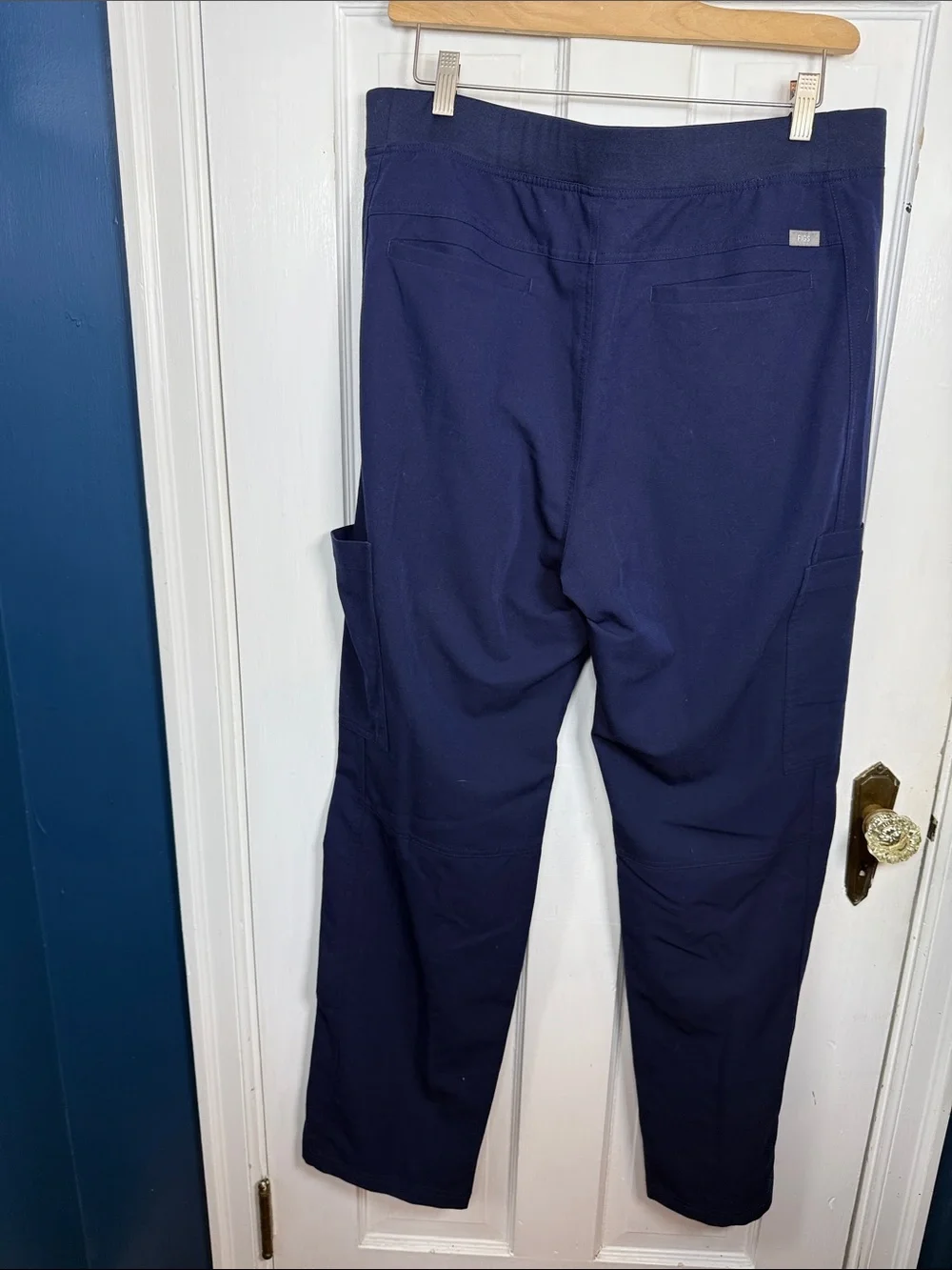 Figs Axim Cargo Scrub Pants in Navy M-386 Size XL
